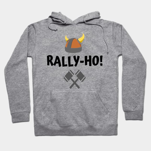 Rally Ho, FFIX Edition (Black Text) Hoodie by The Bookwyrm's Hoard